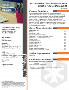 Graphic Arts – Eastern Oklahoma County Technology Center