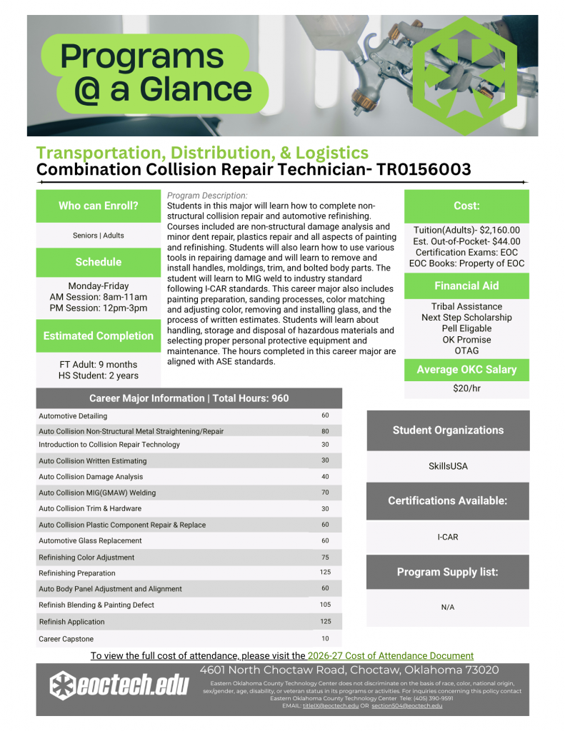 Combination Collision Repair Technician