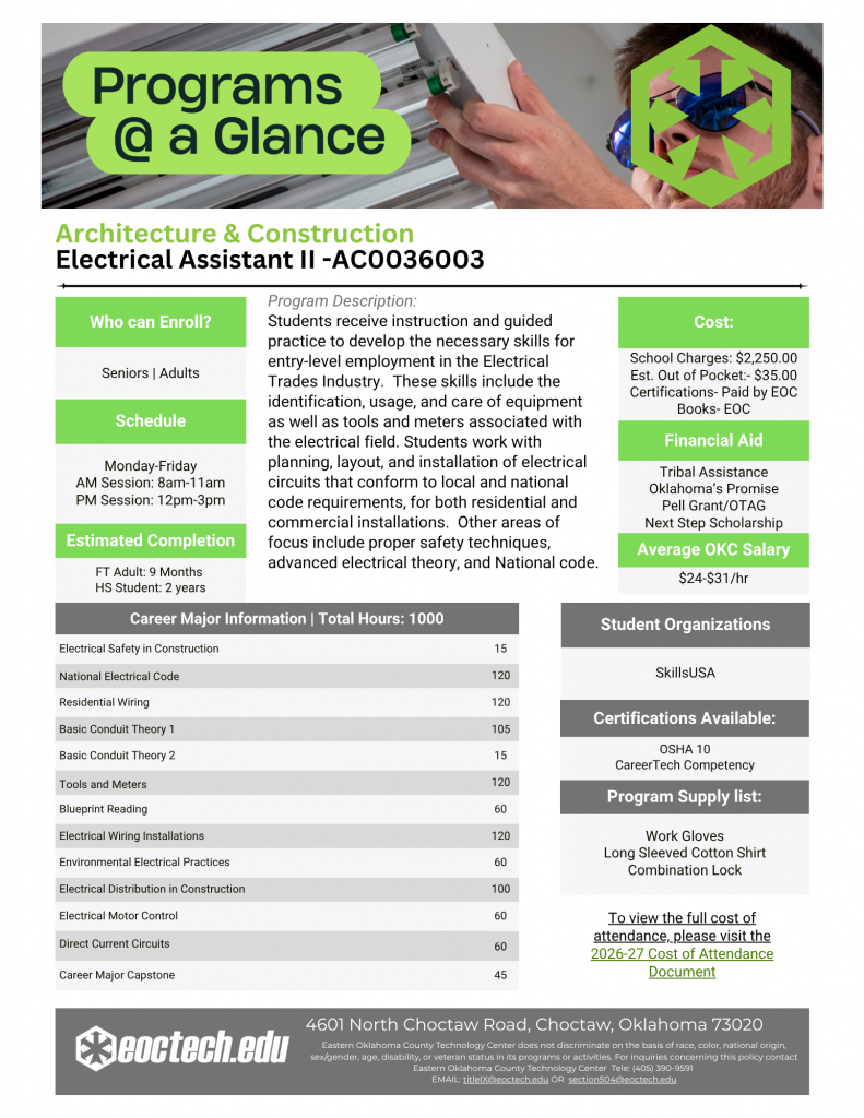Electrical Assistant II