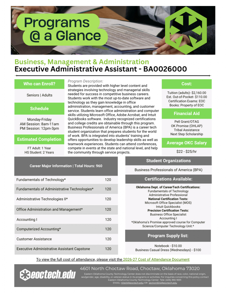 Executive Administrative Assistant