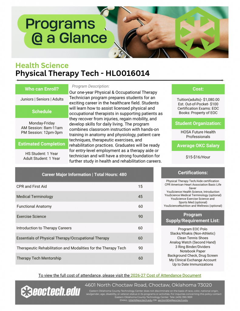 Physical Therapy Tech